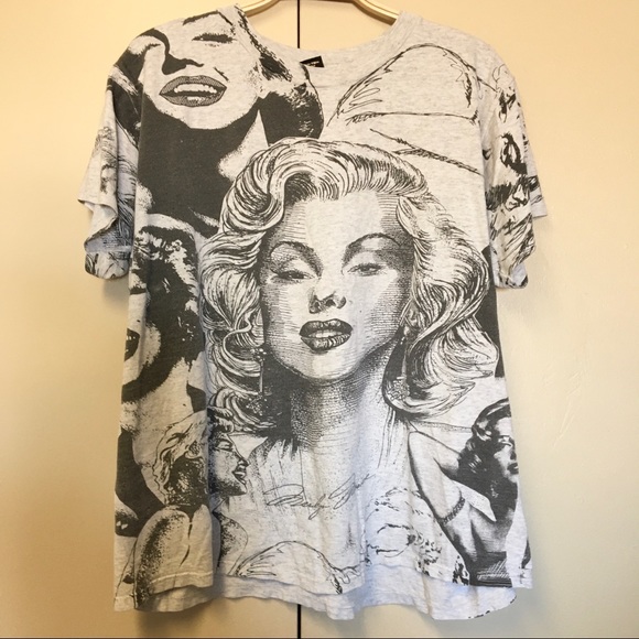 Vintage Marilyn Monroe Shirt all over print size XL